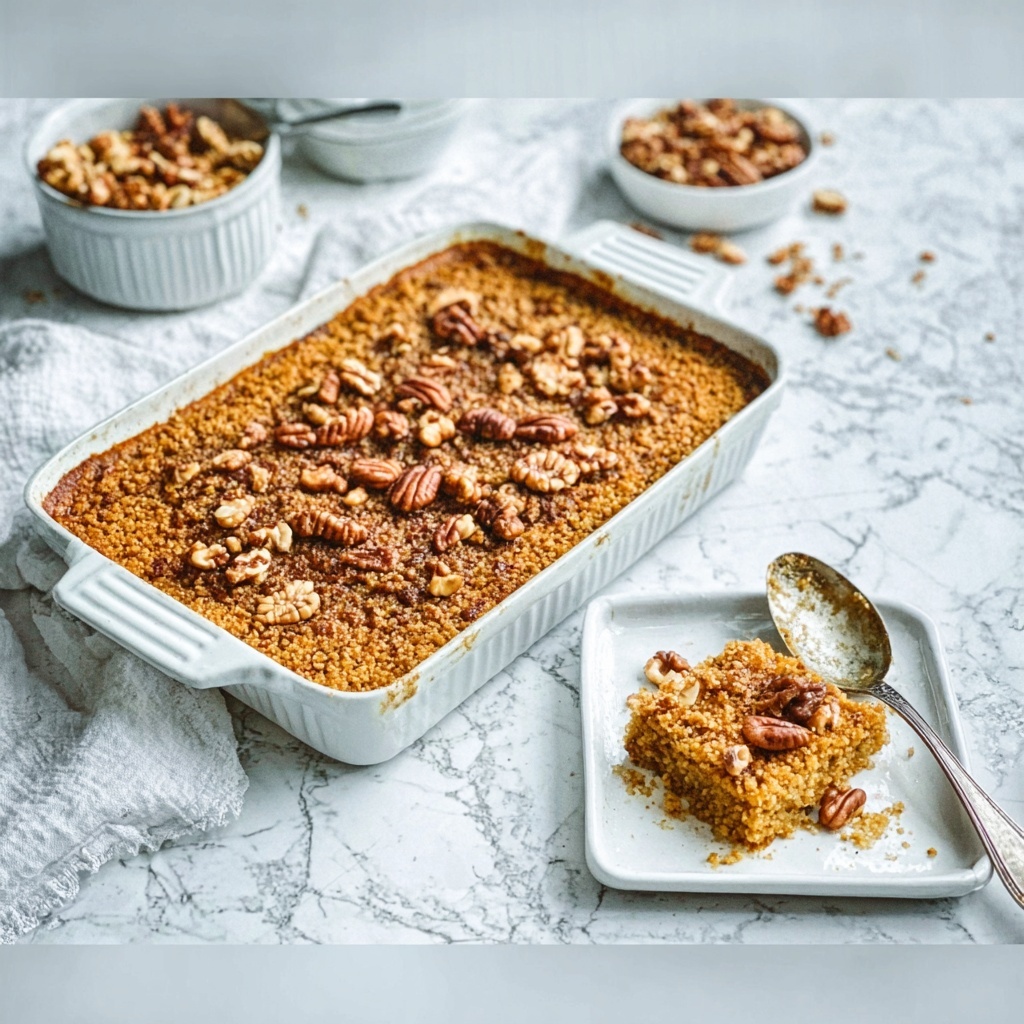 Pecan Pie Baked Oatmeal – Cozy & Healthy Breakfast Recipe - Recipe Image