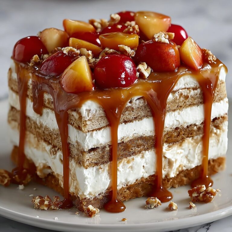 Caramel Apple Cheesecake Cake Recipe