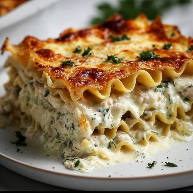Creamy Chicken Alfredo Lasagna Rolls Recipe