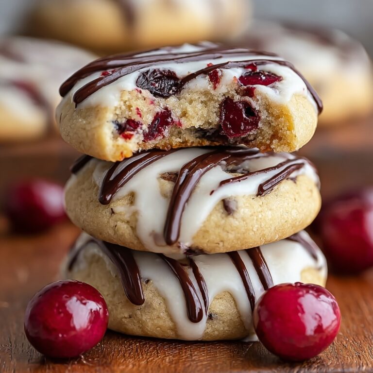 White Chocolate Cherry Shortbread Cookies Recipe