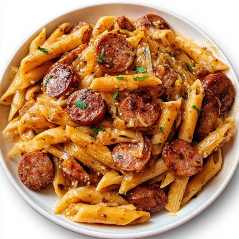 Sweet and Tangy BBQ Sausage Pasta Recipe