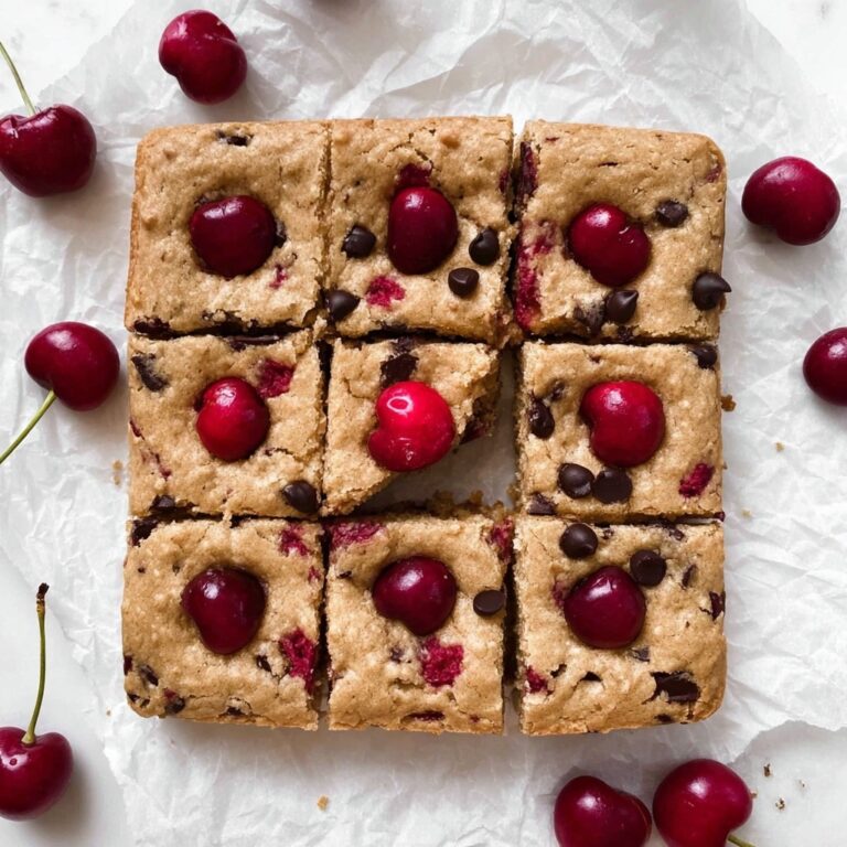 Cherry Chocolate Chip Blondies Recipe