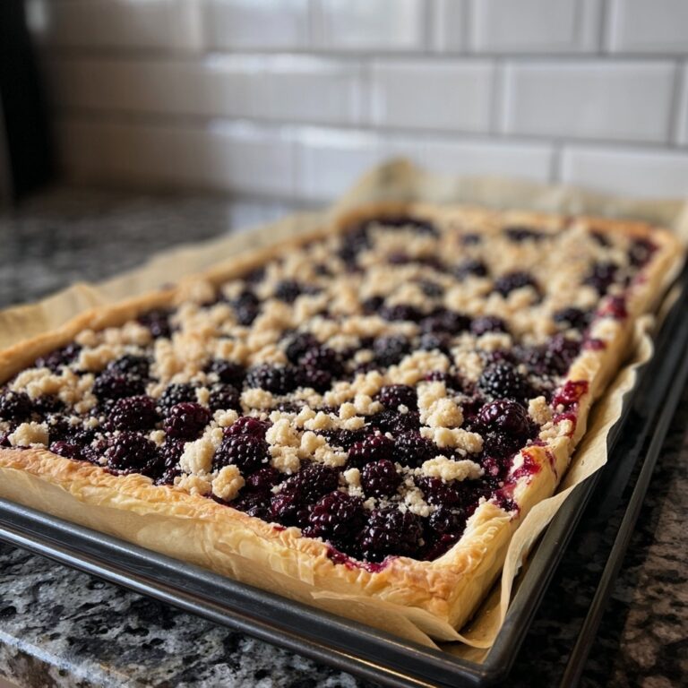 Lemon Blueberry Puff Pastry Tart Recipe