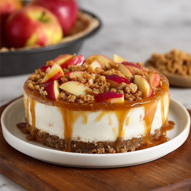 No-Bake Apple Pie Cheesecake Recipe