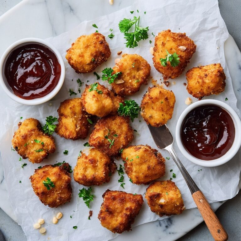 Crispy Chickpea Nuggets with BBQ Sauce Recipe