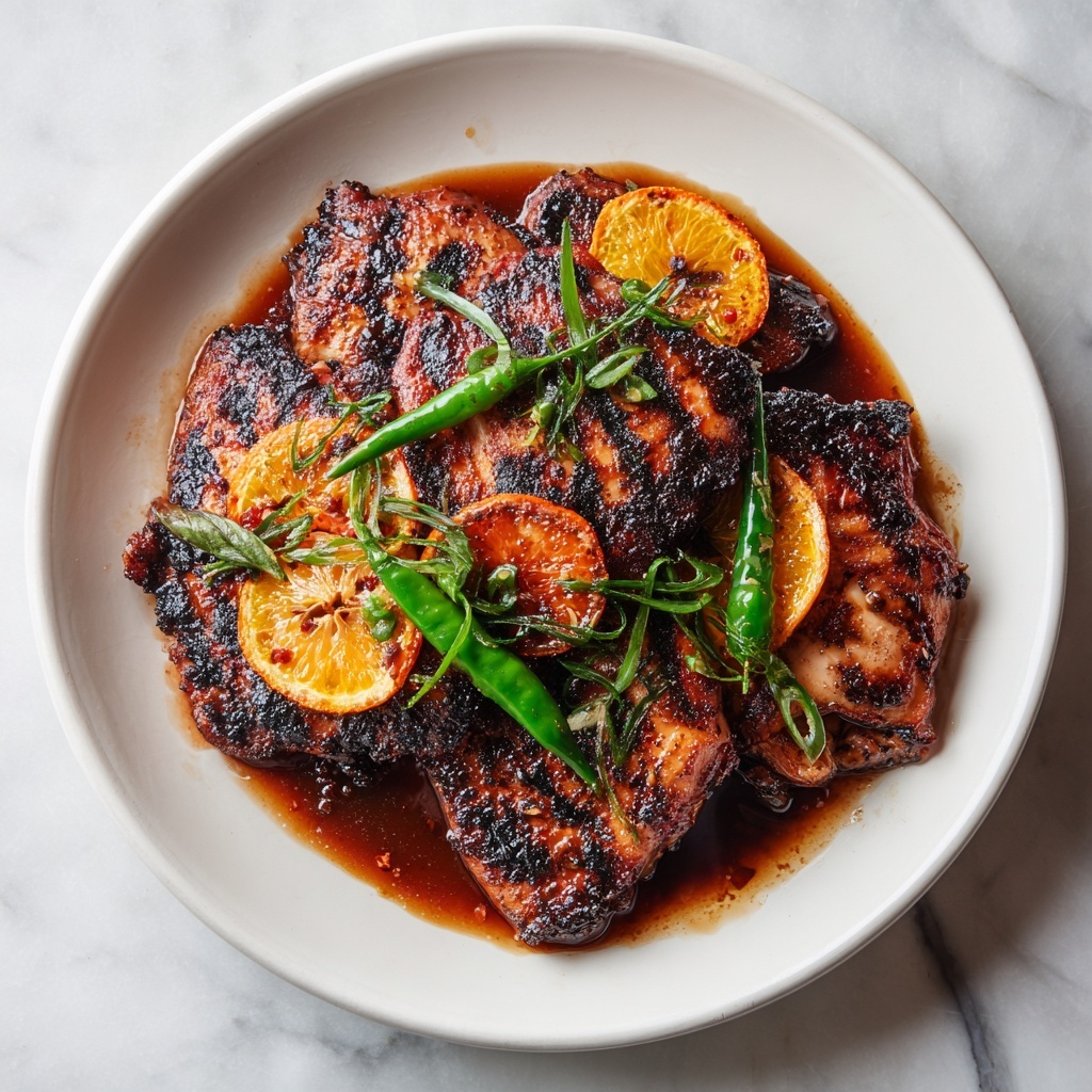 Blackened Chicken with Caramel Clementine Dressing Recipe - Recipe Image