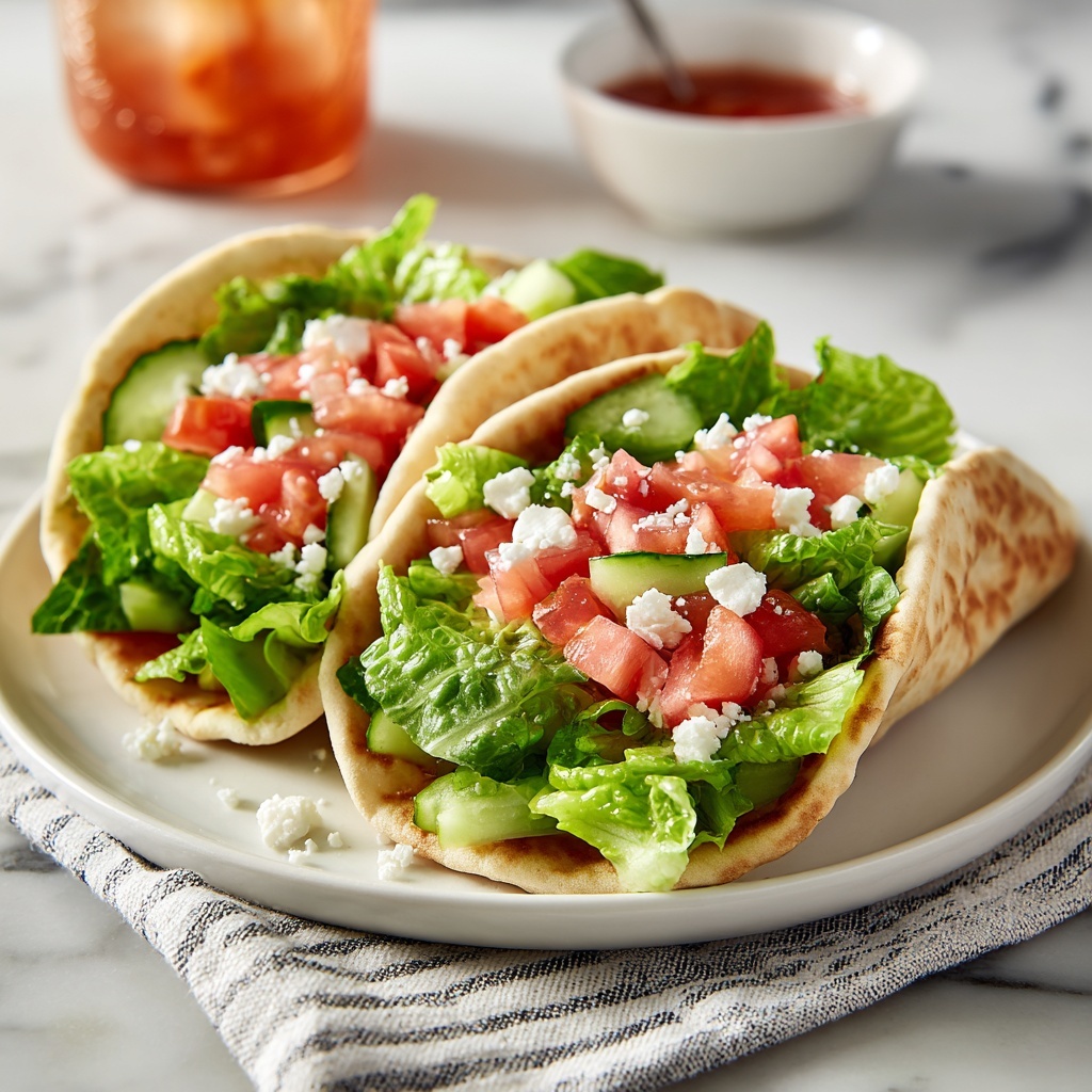 Greek Salad Pita Pockets Recipe - Recipe Image