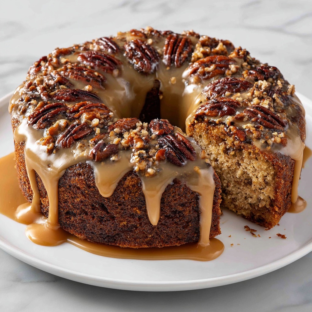 Pecan Upside Down Cake Recipe - Recipe Image