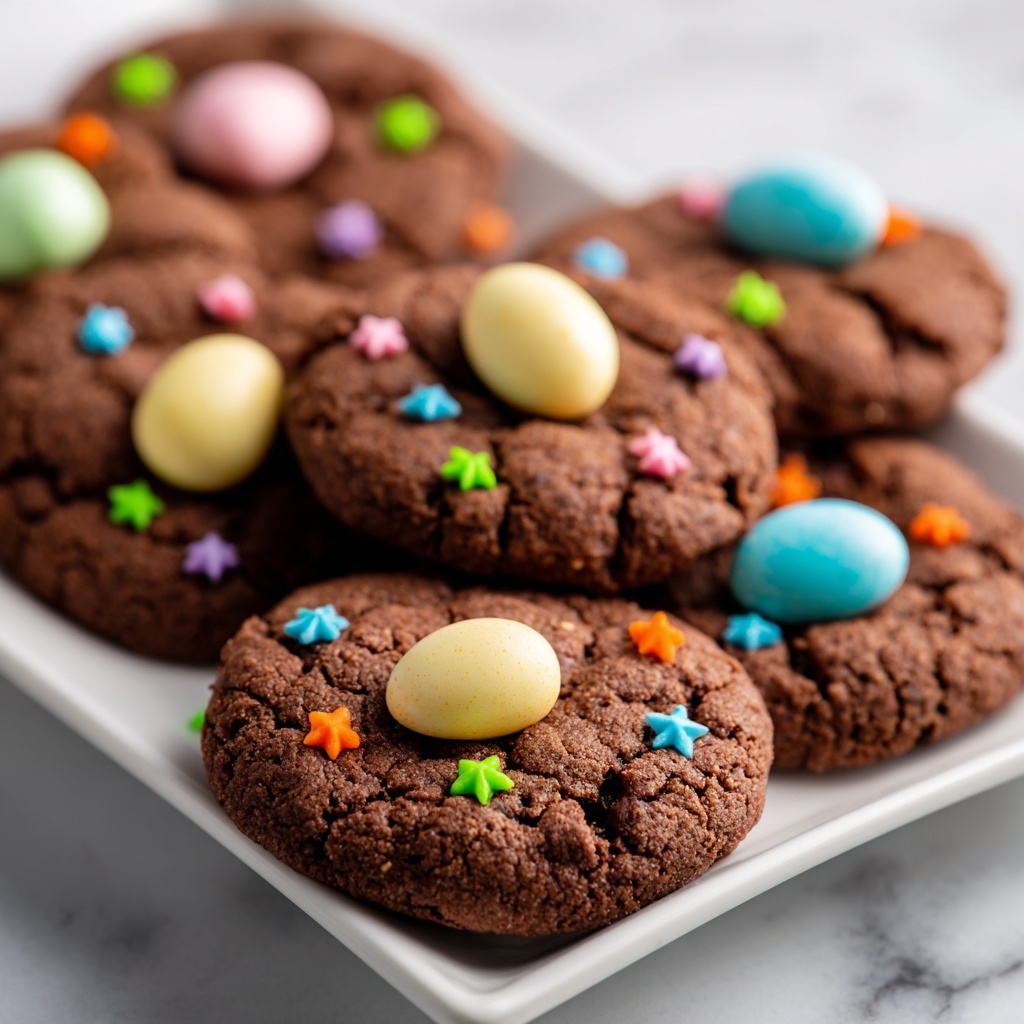Easter Egg Brownie Cookies Recipe - Recipe Image