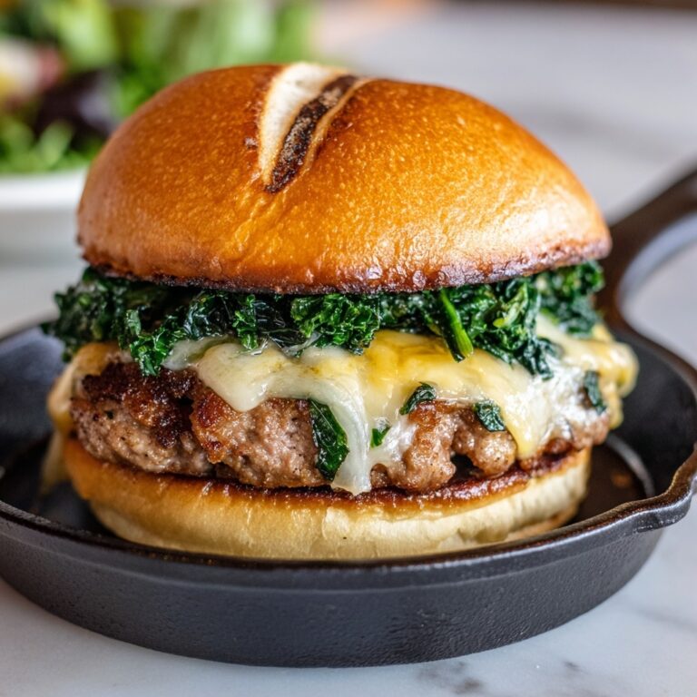 White Cheddar and Spinach Chicken Burgers Recipe