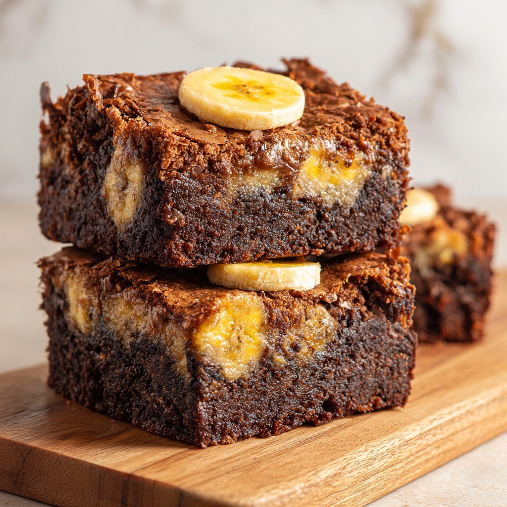 Banana Bread Brownies Recipe - Recipe Image