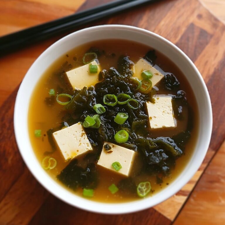 Homemade Miso Soup with Tofu Recipe