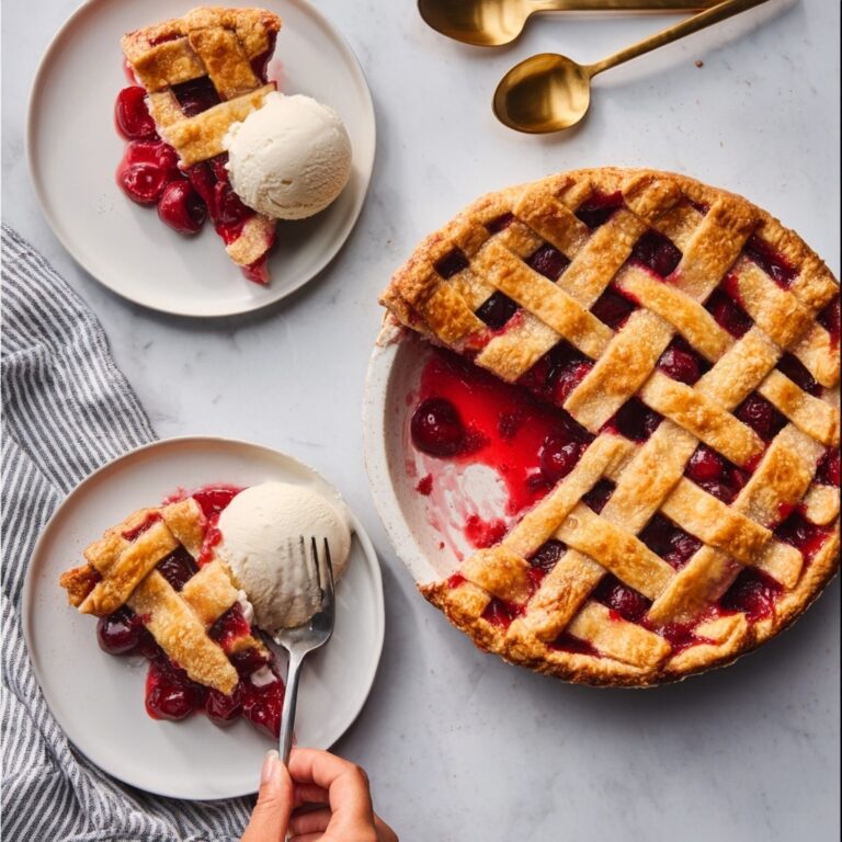 Plum Lattice Pie Recipe