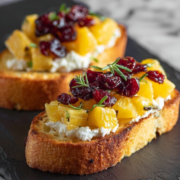 Butternut Squash Cranberry and Goat Cheese Crostini Recipe