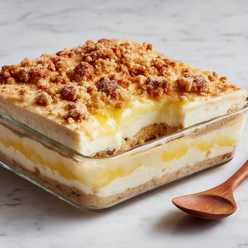 Lemon Cream Cheese Dump Cake Recipe - Recipe Image