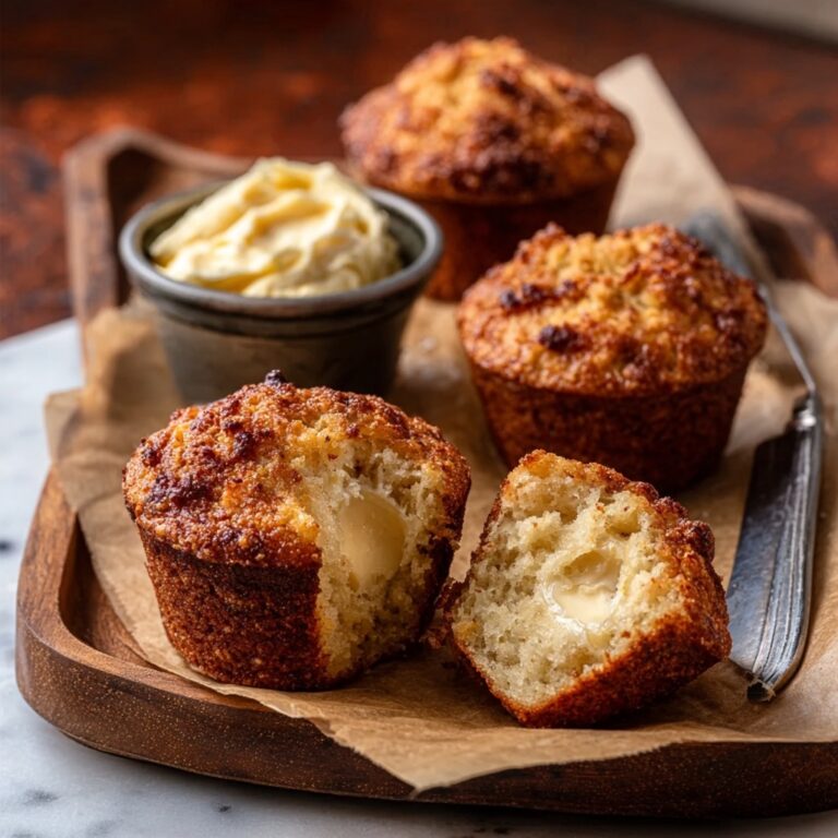 Cheese Herb Muffins with Whipped Bovril Butter Recipe