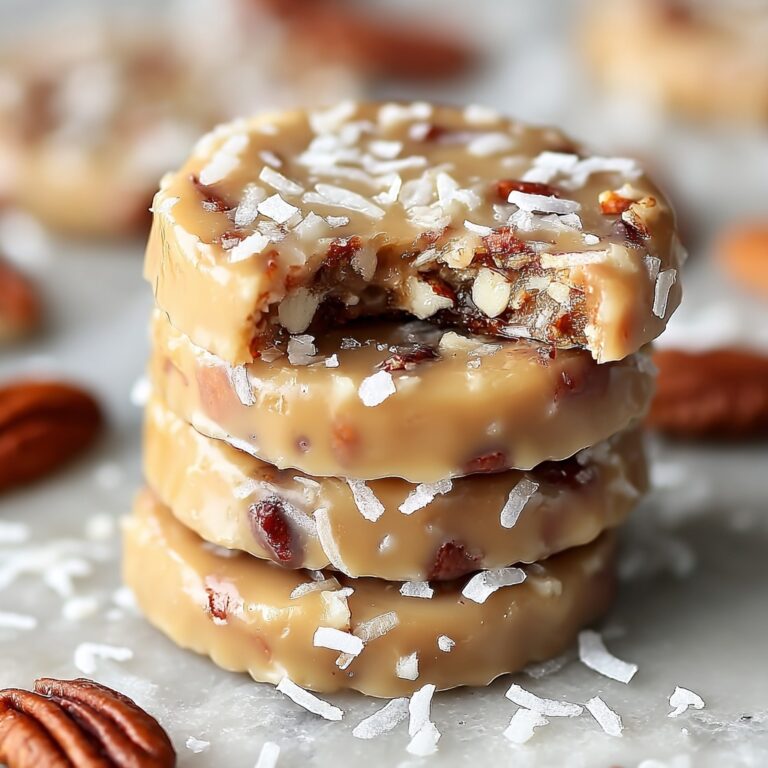 No-Bake Coconut Pecan Praline Cookies Recipe