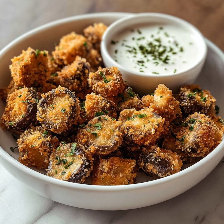 Crispy Fried Mushrooms with Cool Ranch Dip Recipe