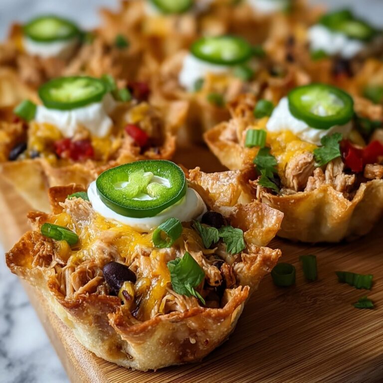 Mini Chicken Fajita Wonton Cups Recipe