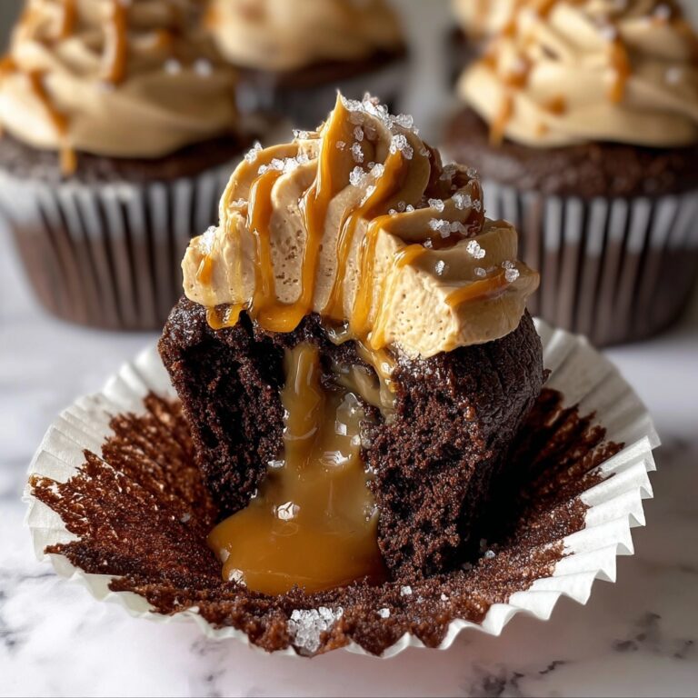 Salted Caramel Lava Cupcakes Recipe