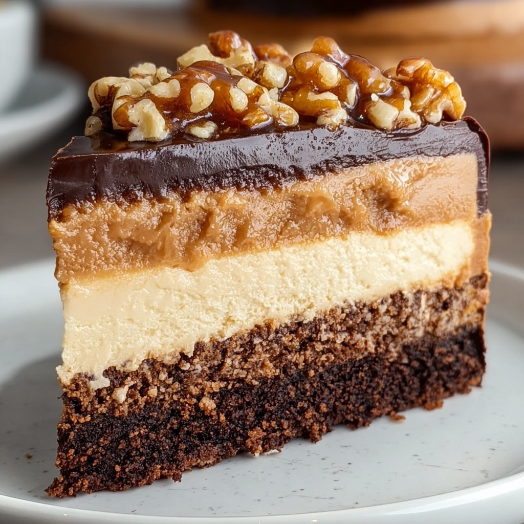 Heavenly No-Bake German Chocolate Cheesecake Recipe - Recipe Image