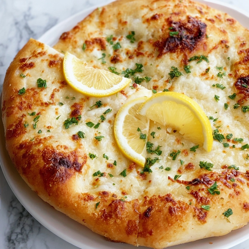 Lemon Ricotta Pizza with Crispy Crust and Fresh Herbs Recipe - Recipe Image