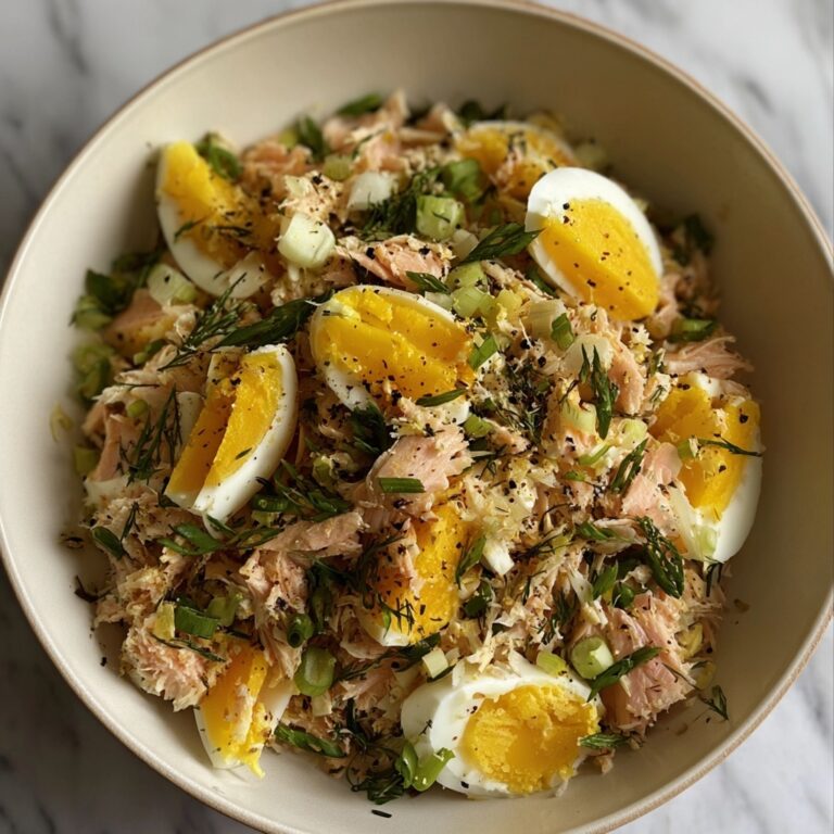 Creamy Tuna Salad with Hard-Boiled Eggs and Fresh Herbs Recipe