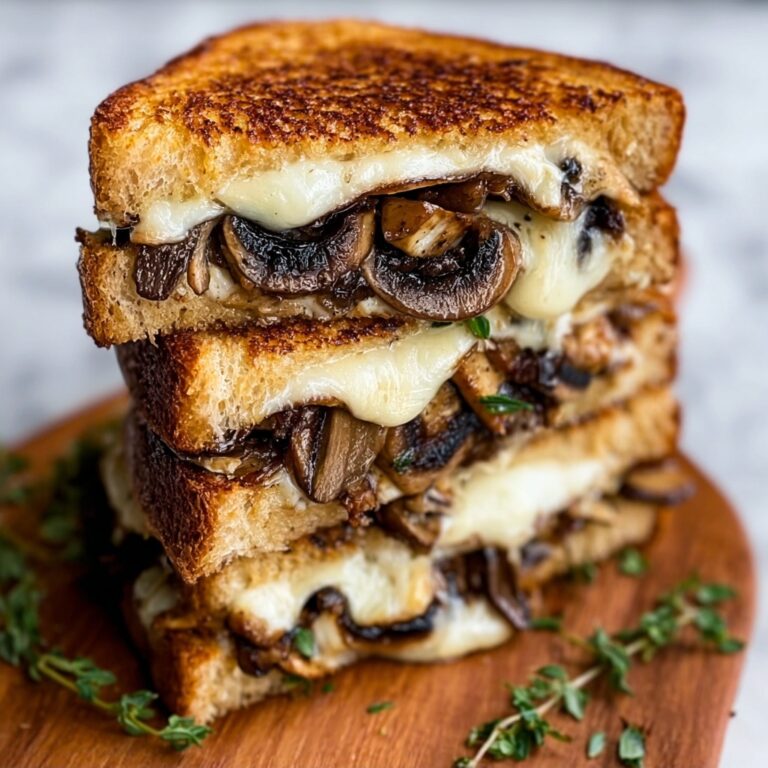 Gouda, Roasted Mushroom and Onion Grilled Cheese Sandwich Recipe