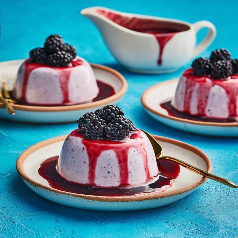 Blackberry and Goat’s Cheese Panna Cotta Recipe