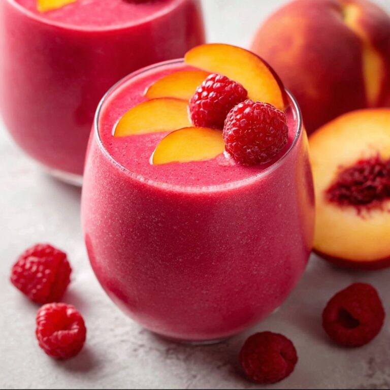 Raspberry Peach Smoothie Recipe