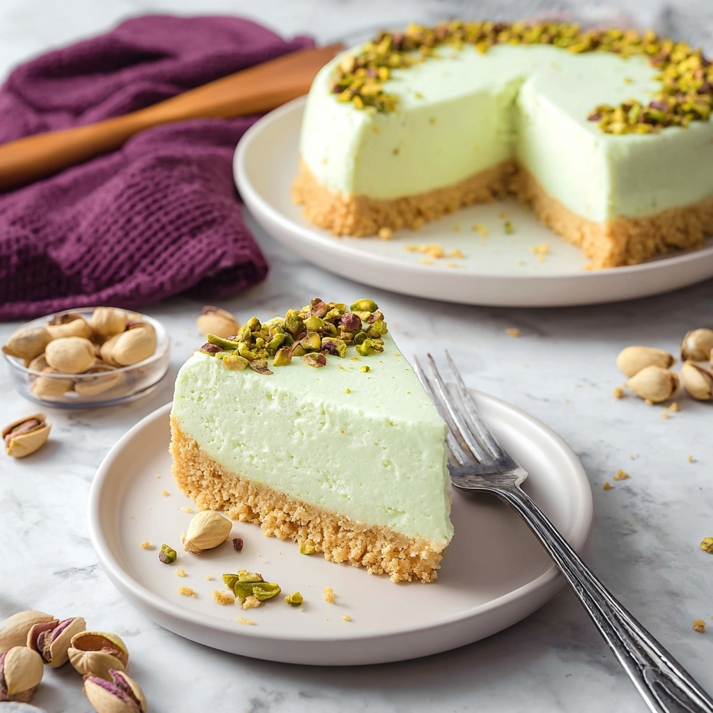 Easy Pistachio Cheesecake Recipe - Recipe Image