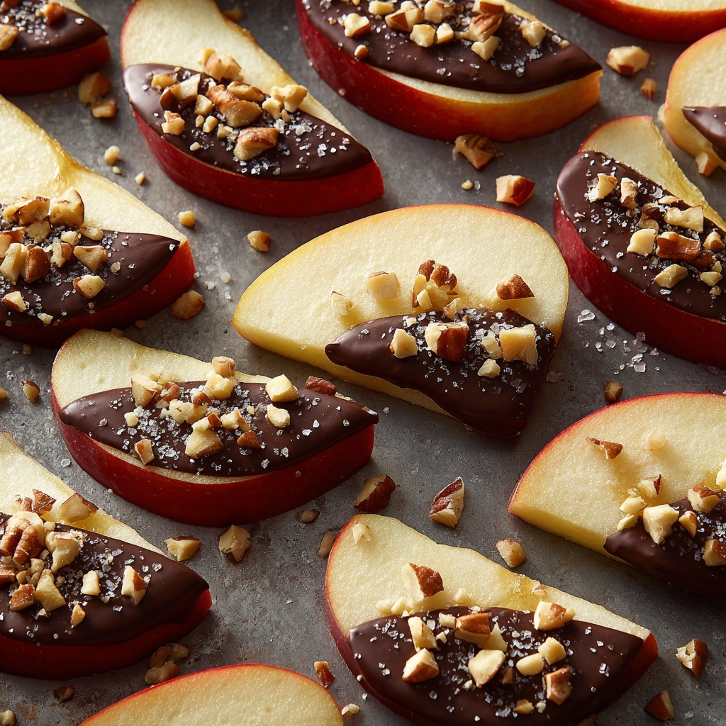 Chocolate Turtle Apple Slices Recipe - Recipe Image