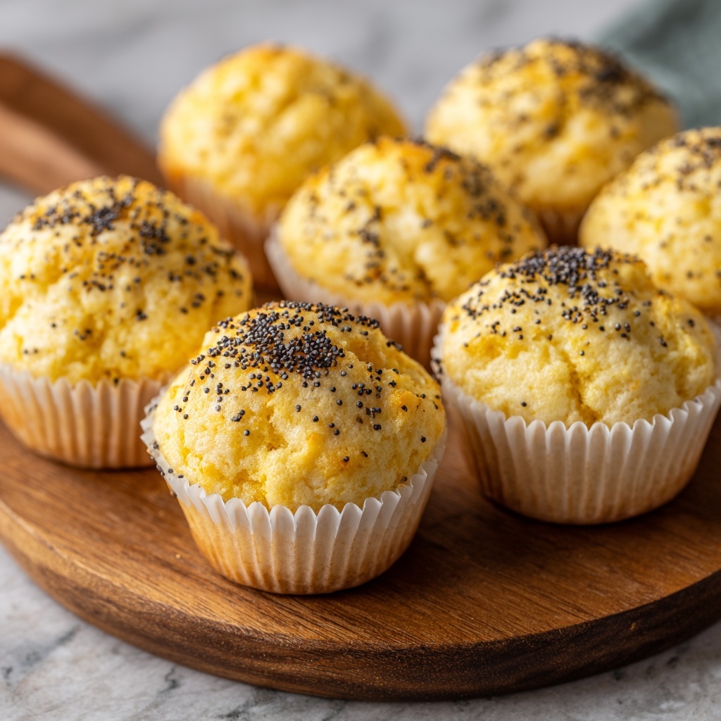 Homemade Lemon Poppyseed Muffins Recipe - Recipe Image