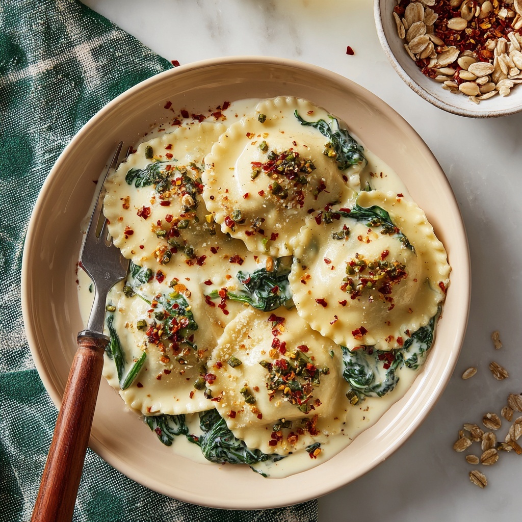 Homemade Spinach and Ricotta Ravioli Recipe - Recipe Image