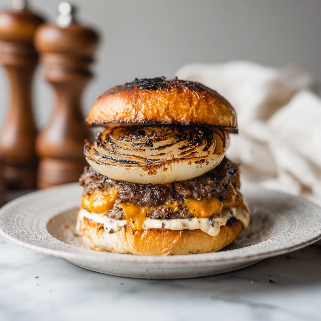 Onion-Wrapped Flying Dutchman Burger Recipe - Recipe Image