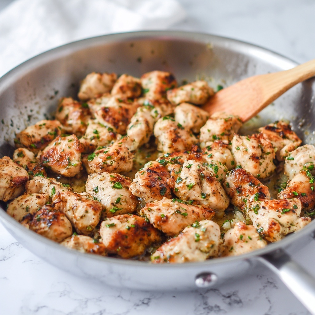 Garlic Butter Chicken Bites Recipe - Recipe Image