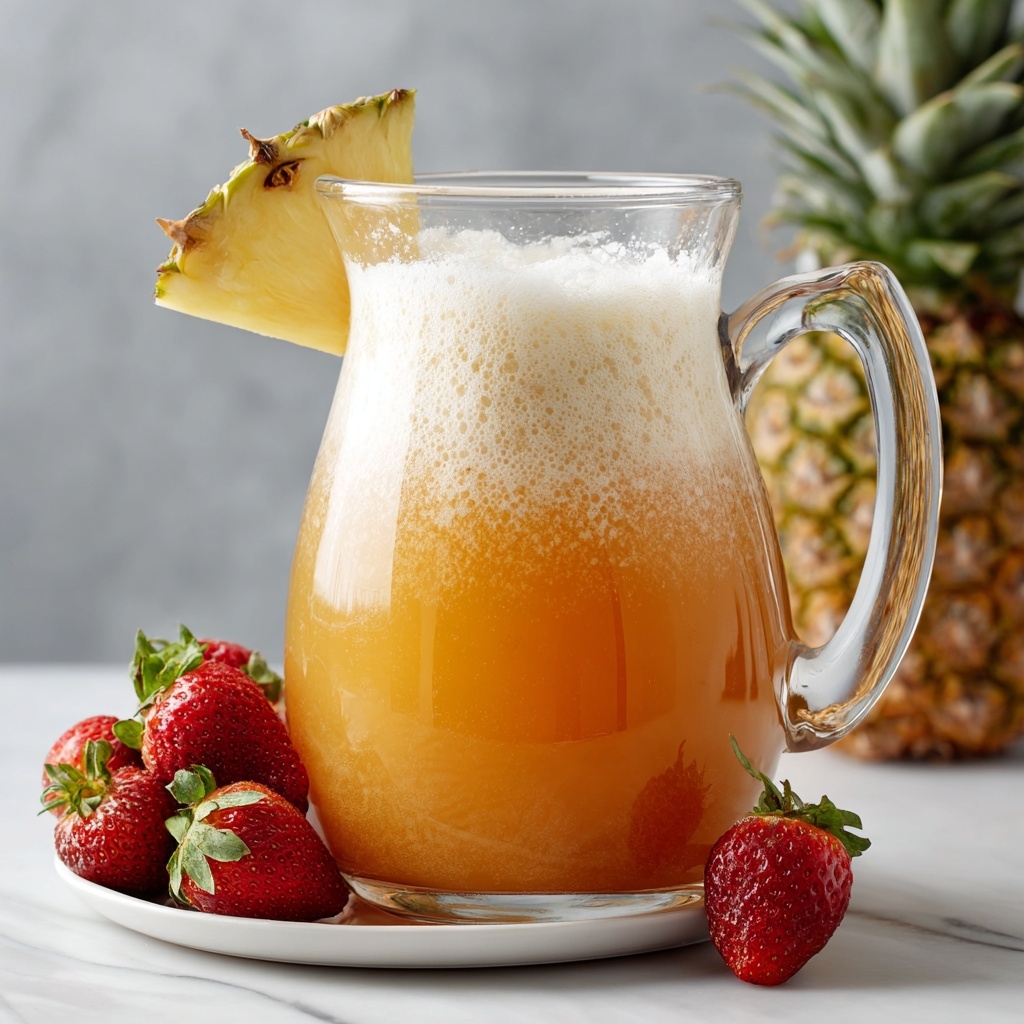 Pineapple Strawberry Agua Fresca Recipe - Recipe Image