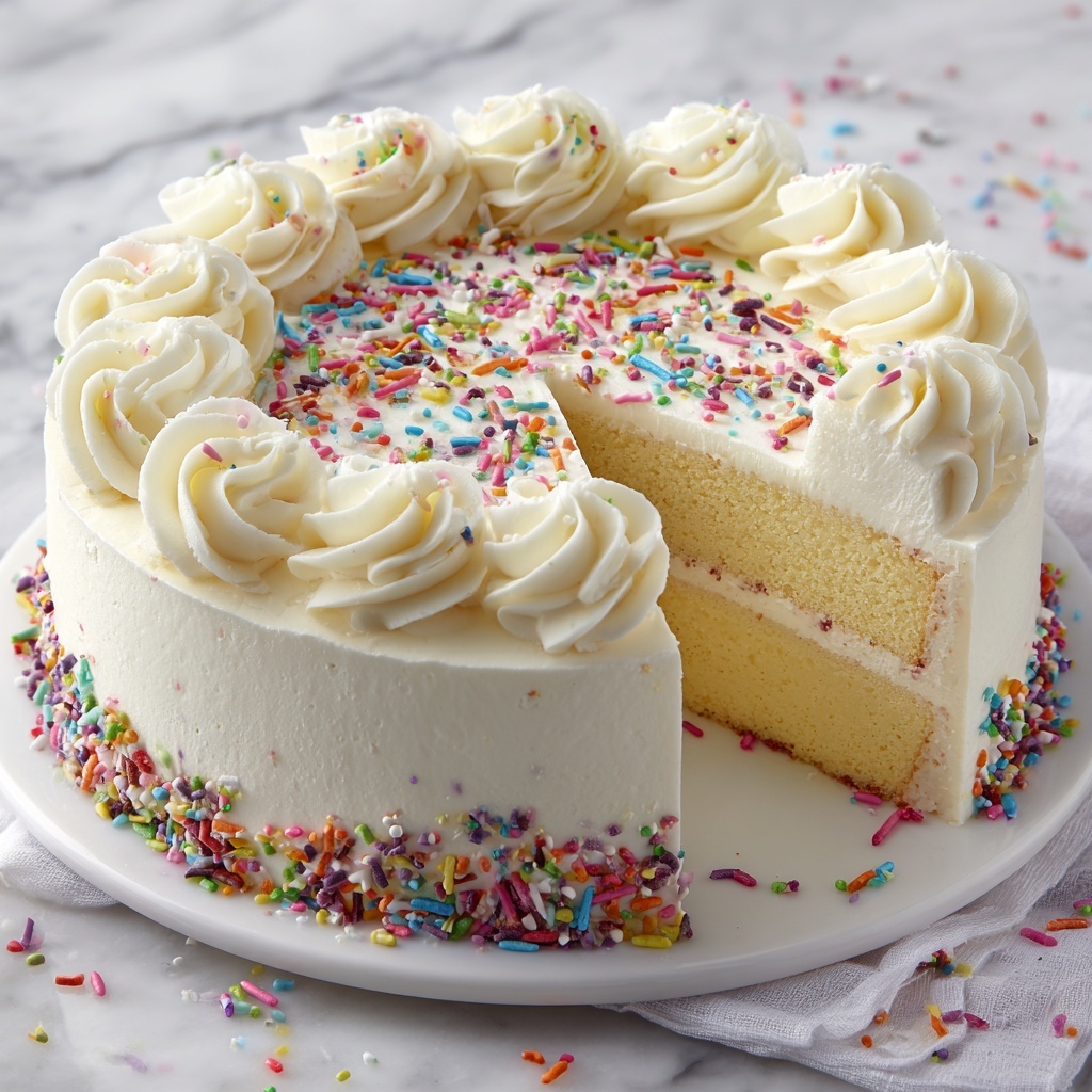 Homemade Vanilla Cake Recipe - Recipe Image