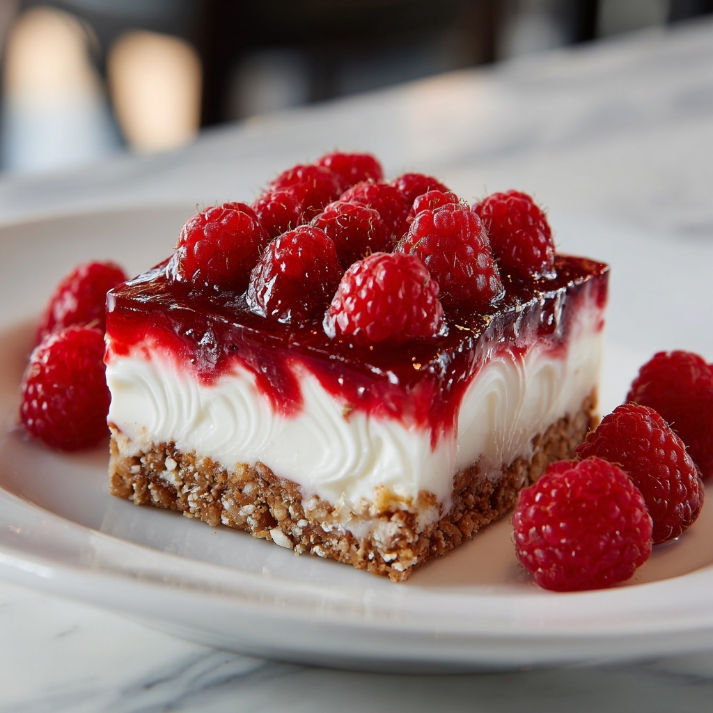 No Bake Raspberry Cream Pie Recipe - Recipe Image