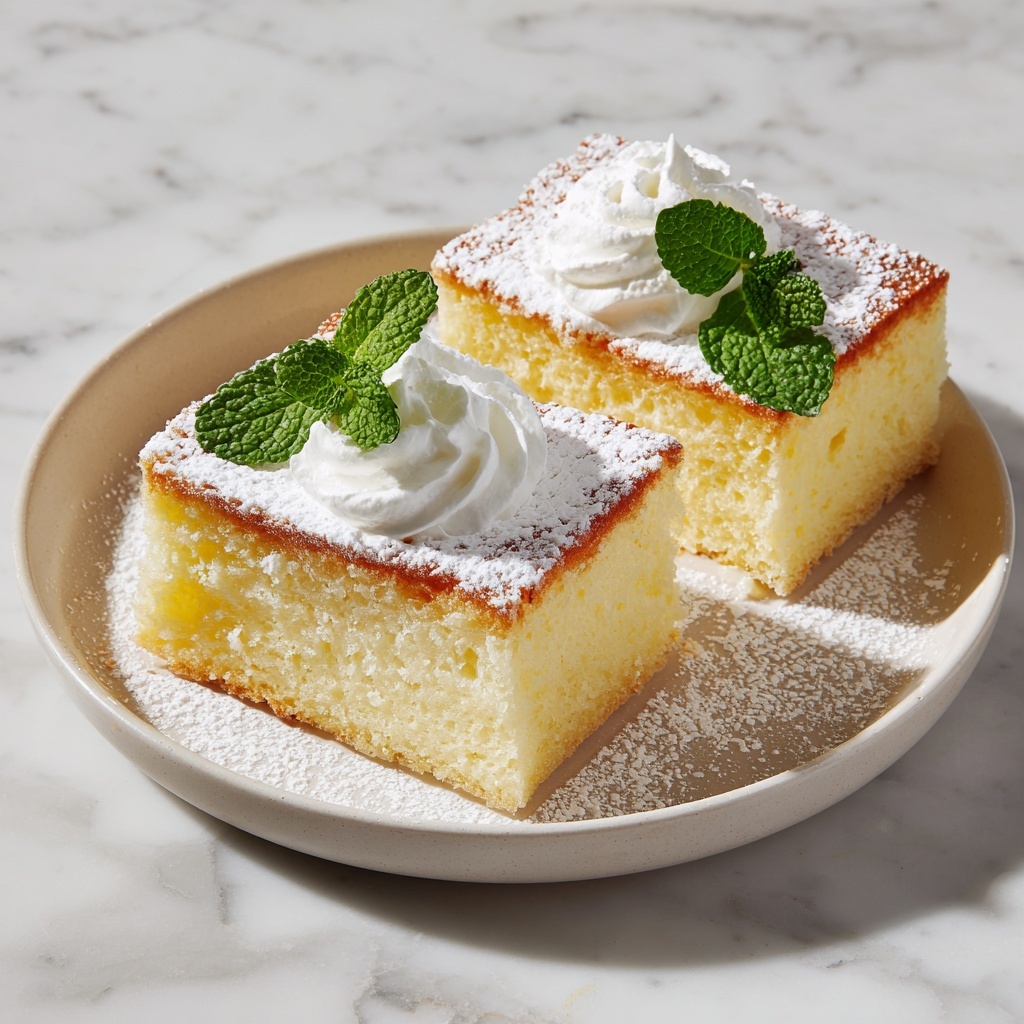 Light & Fluffy Yogurt Cloud Cake Recipe - Recipe Image