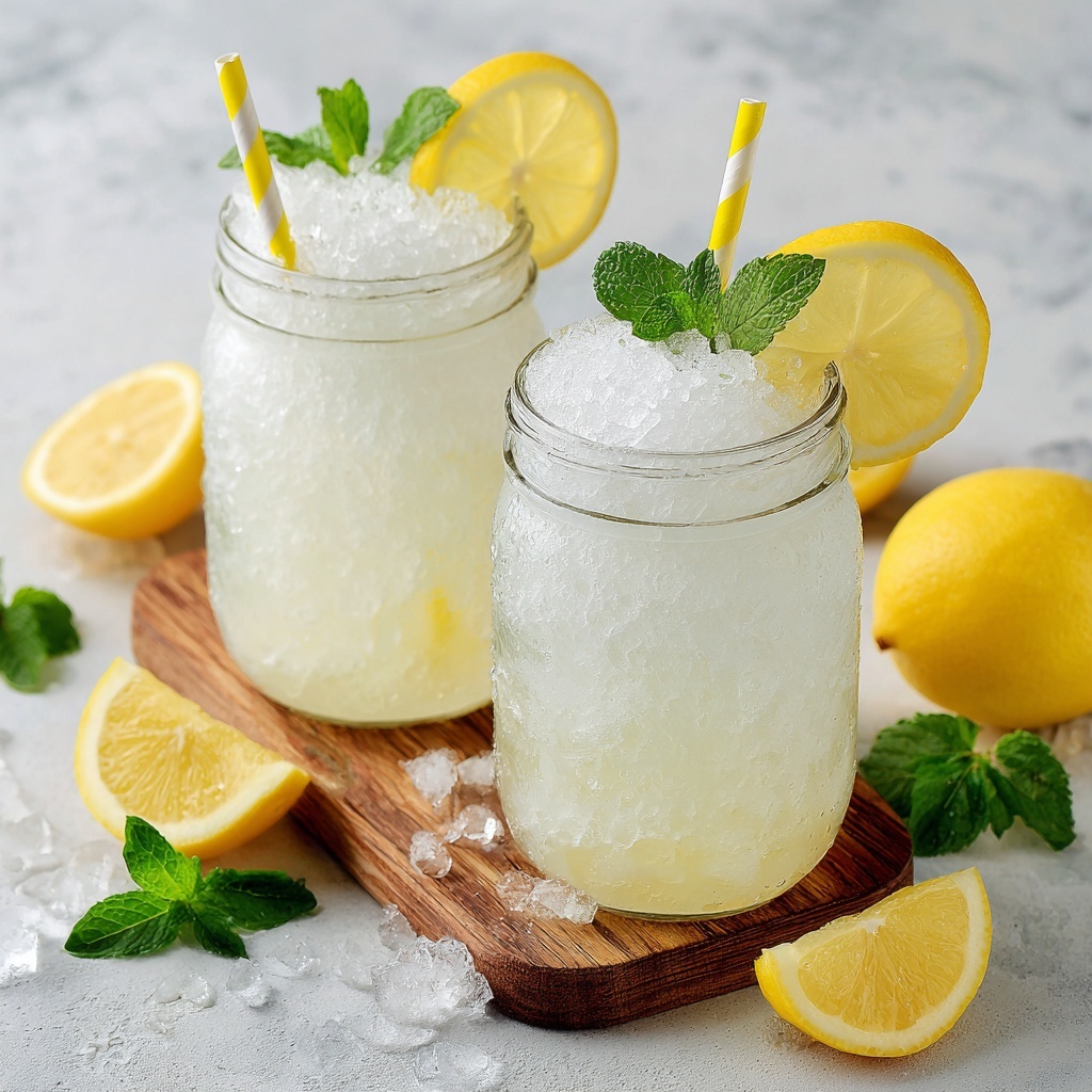 Frozen Lemonade Slush Recipe - Recipe Image
