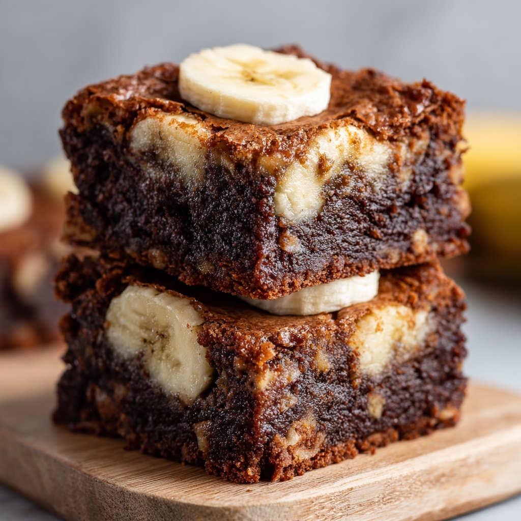 Banana Bread Brownies Recipe - Recipe Image