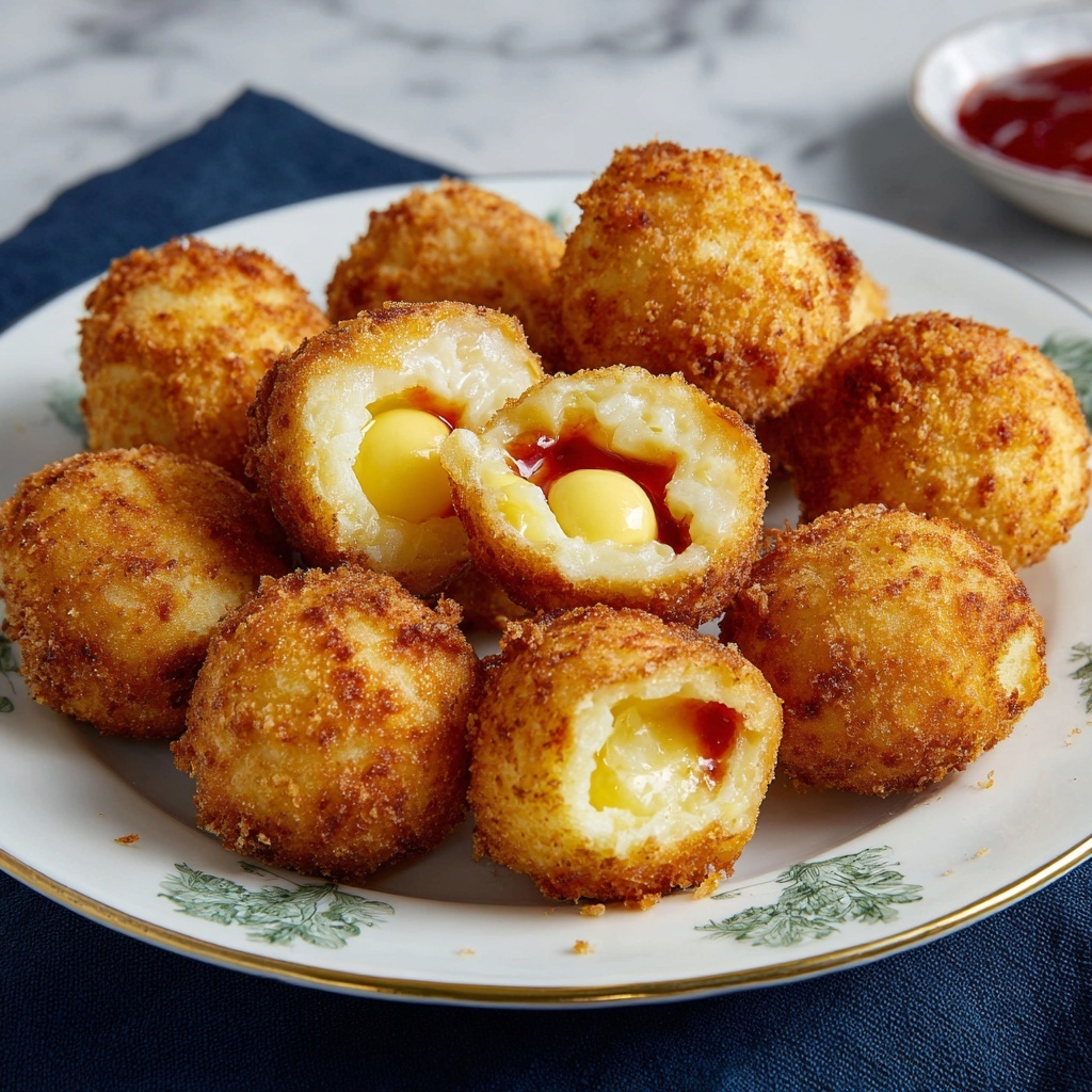 Cheesy Sicilian Arancini Balls Recipe - Recipe Image