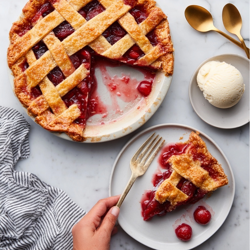 Plum Lattice Pie Recipe - Recipe Image
