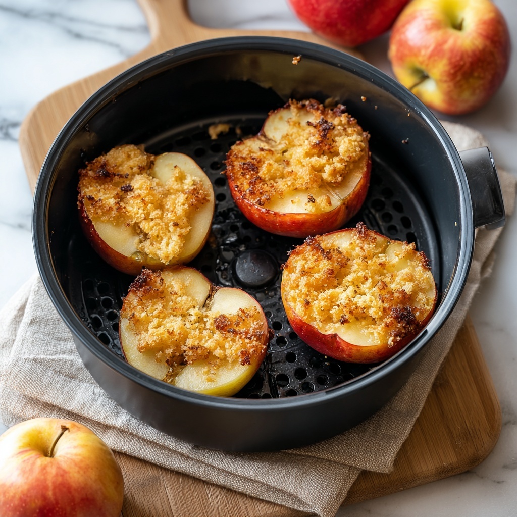 Air Fryer Baked Apples with Walnut and Raisin Filling Recipe - Recipe Image