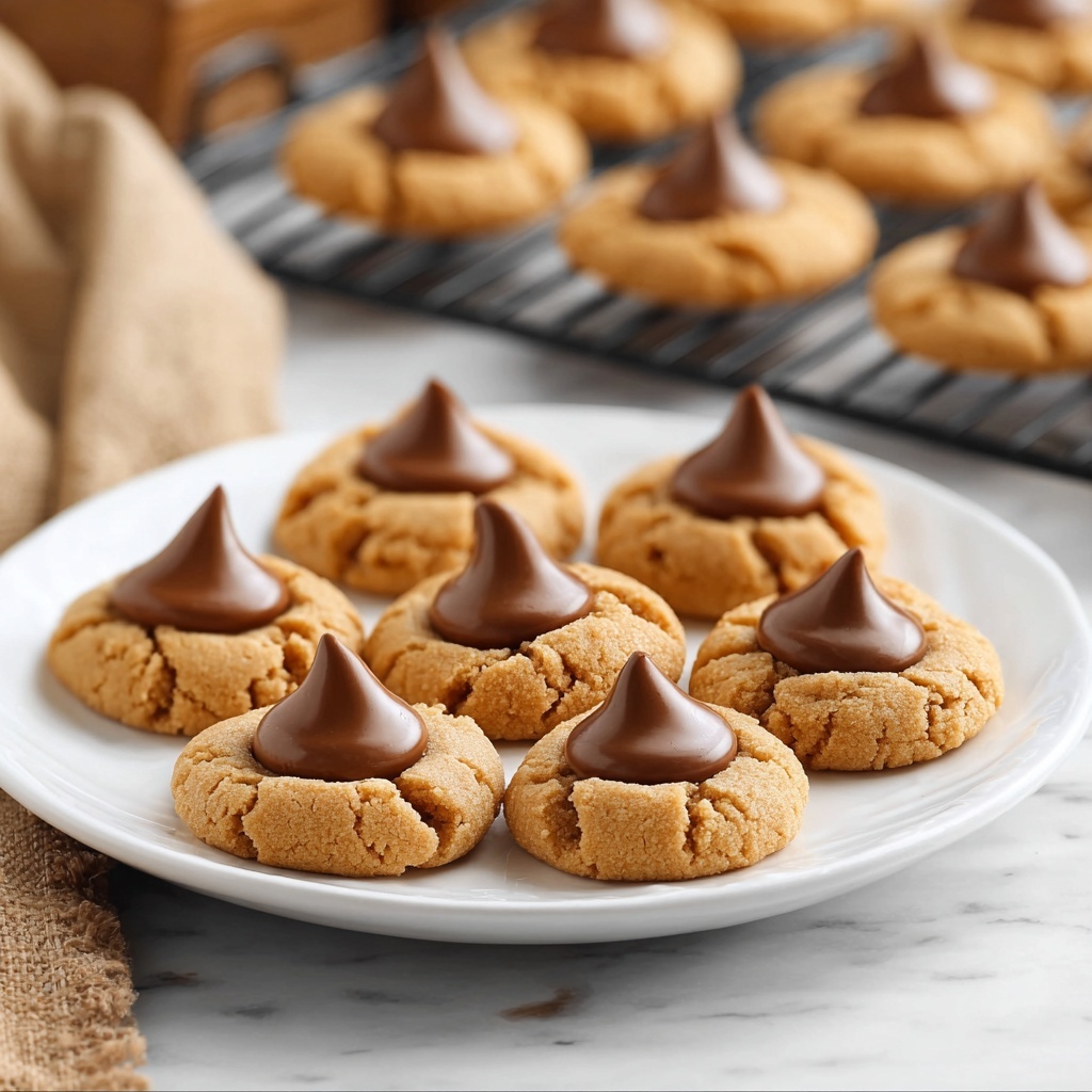 Homemade Peanut Butter Kiss Cookies Recipe - Recipe Image