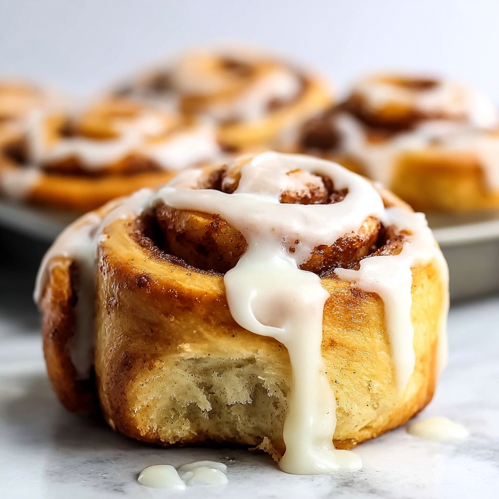 Banana Bread Cinnamon Rolls with Vegan Frosting Recipe - Recipe Image