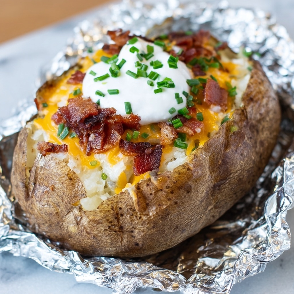 Crock Pot Foil-Wrapped Potatoes Recipe - Recipe Image