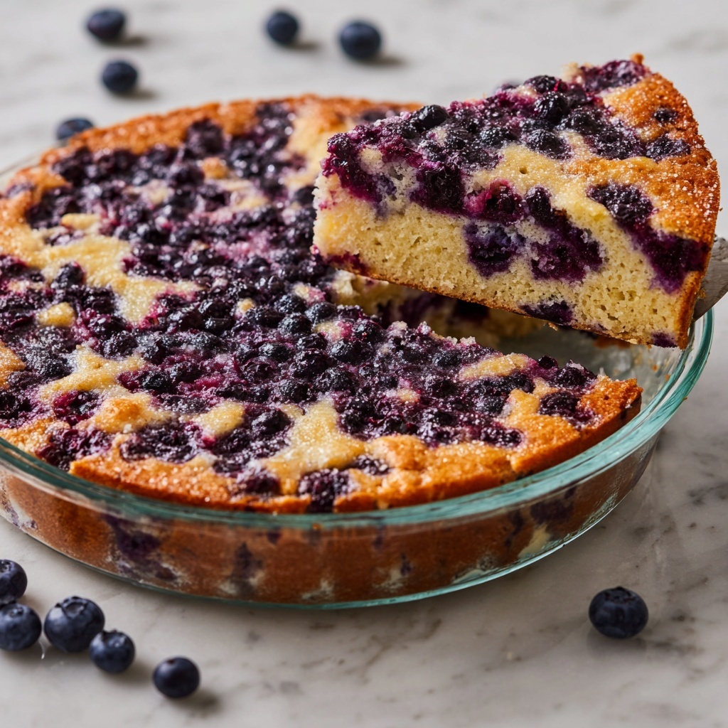 Crustless Blueberry Pie Recipe - Recipe Image