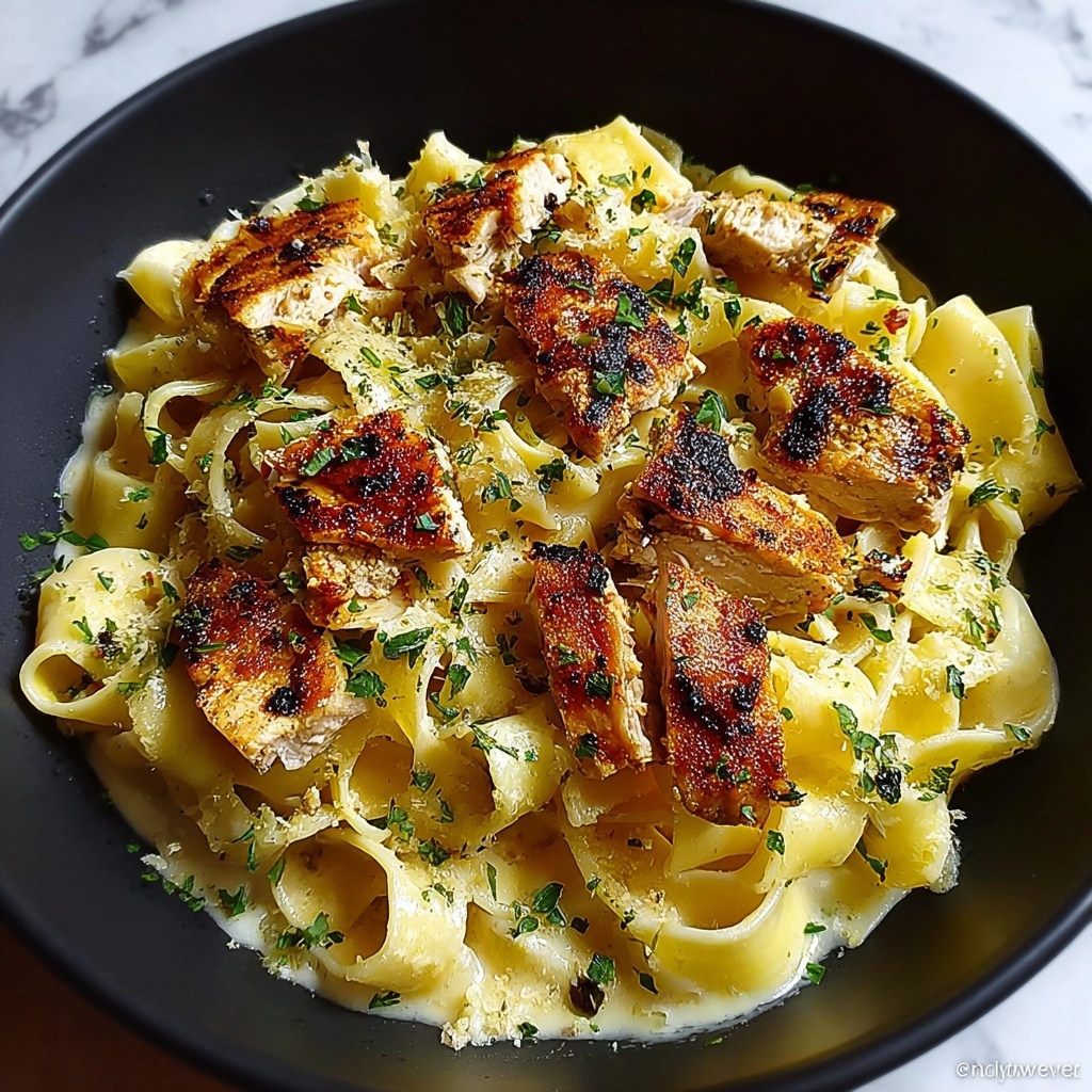 Cajun Chicken Fettuccine Alfredo Recipe - Recipe Image
